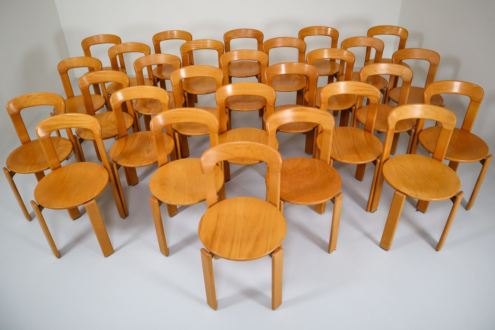 Set of 28 Dining Chairs by Bruno Rey for Kusch and Co, Zwitserland